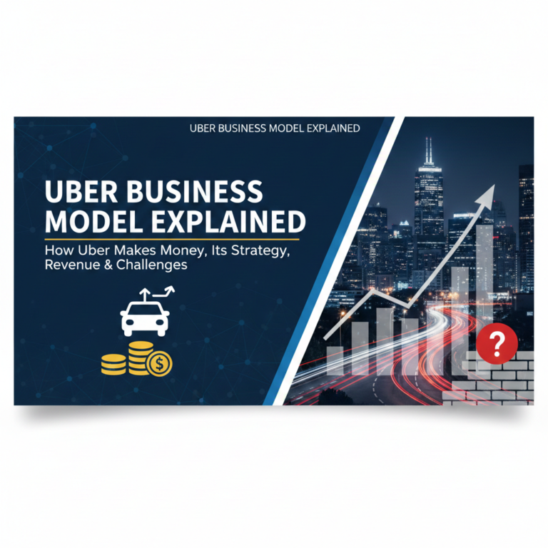 Uber Business Model Explained: How Uber Makes Money, Its Strategy, Revenue & Challenges
