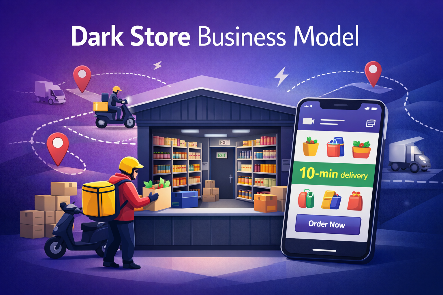 Dark Store Business Model And How Quick Commerce Giants Deliver in 10 Minutes