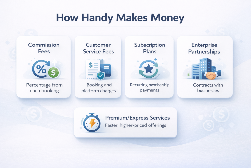 How Handy Makes Money (Full Revenue Model)