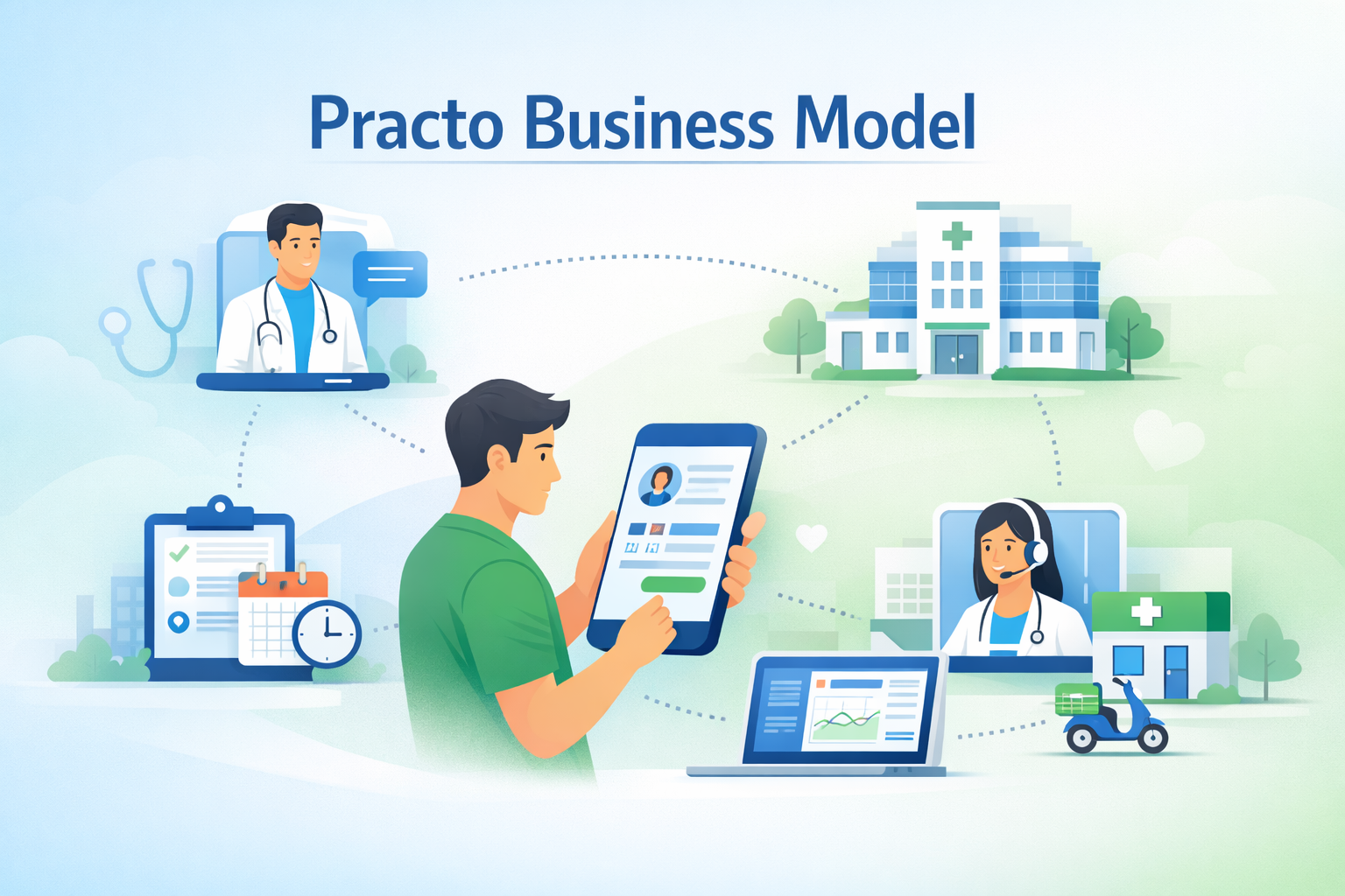 Practo Business Model And How It Makes Money and Scales Healthcare Digitally