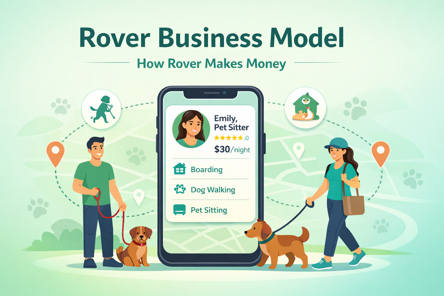 Rover Business Model And How It Makes Money Connecting Pet Owners and Sitters
