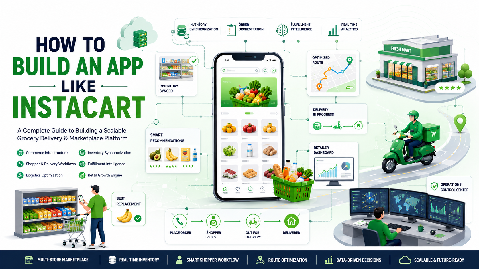 How to Build an App Like Instacart The Complete Grocery Delivery Platform Guide