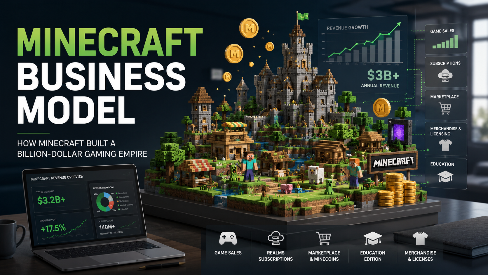 Minecraft Business Model And How Minecraft Makes Billions from a Block Game