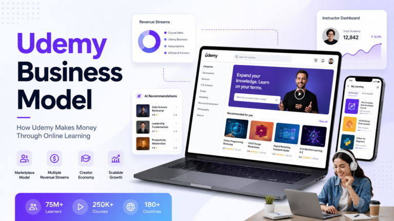 Udemy Business Model And How Udemy Makes Money and Scaled Online Learning Globally